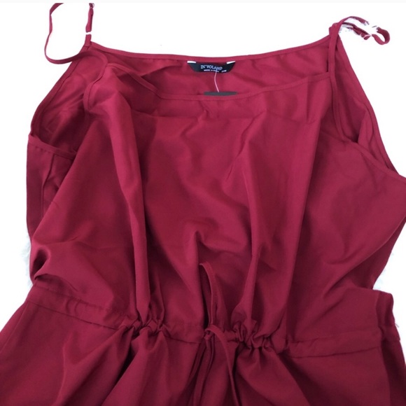 FINAL SALE 🛑 Summer Romper Berry Red Wine ! - Picture 3 of 3